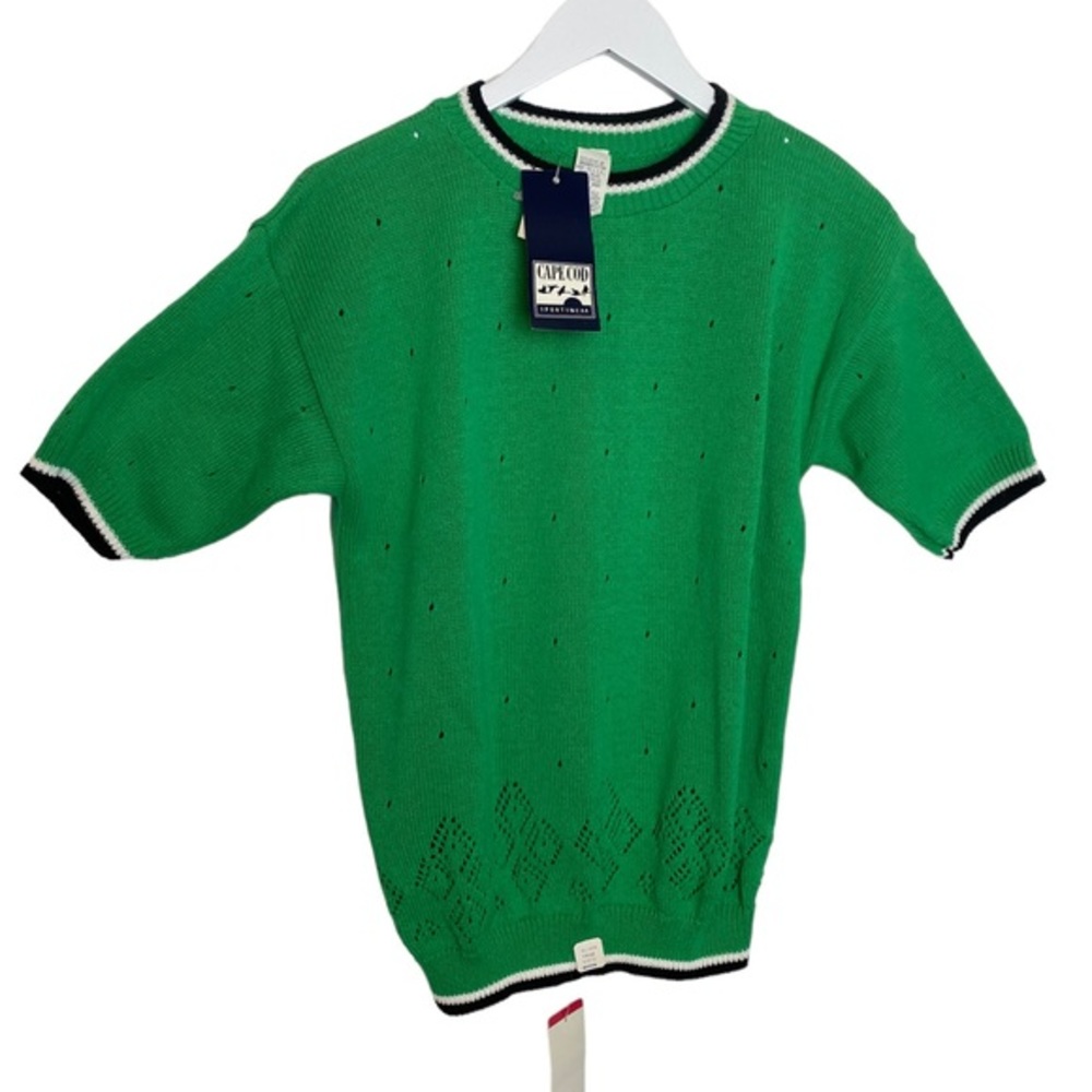 Vintage Cape Cod Sportswear Short Sleeve Sweater Size M